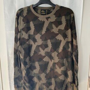 Todd Snyder X LL Bean Men's Camo Long-Sleeve Waffle Shirt (size M)
